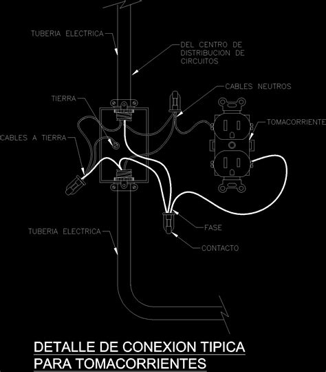 Outlet connection in AutoCAD 